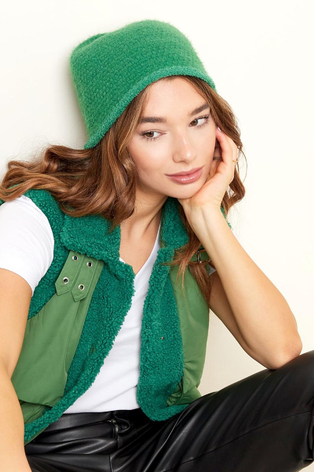 Fisherman's hat basic Off-white Polyester h5Picture2